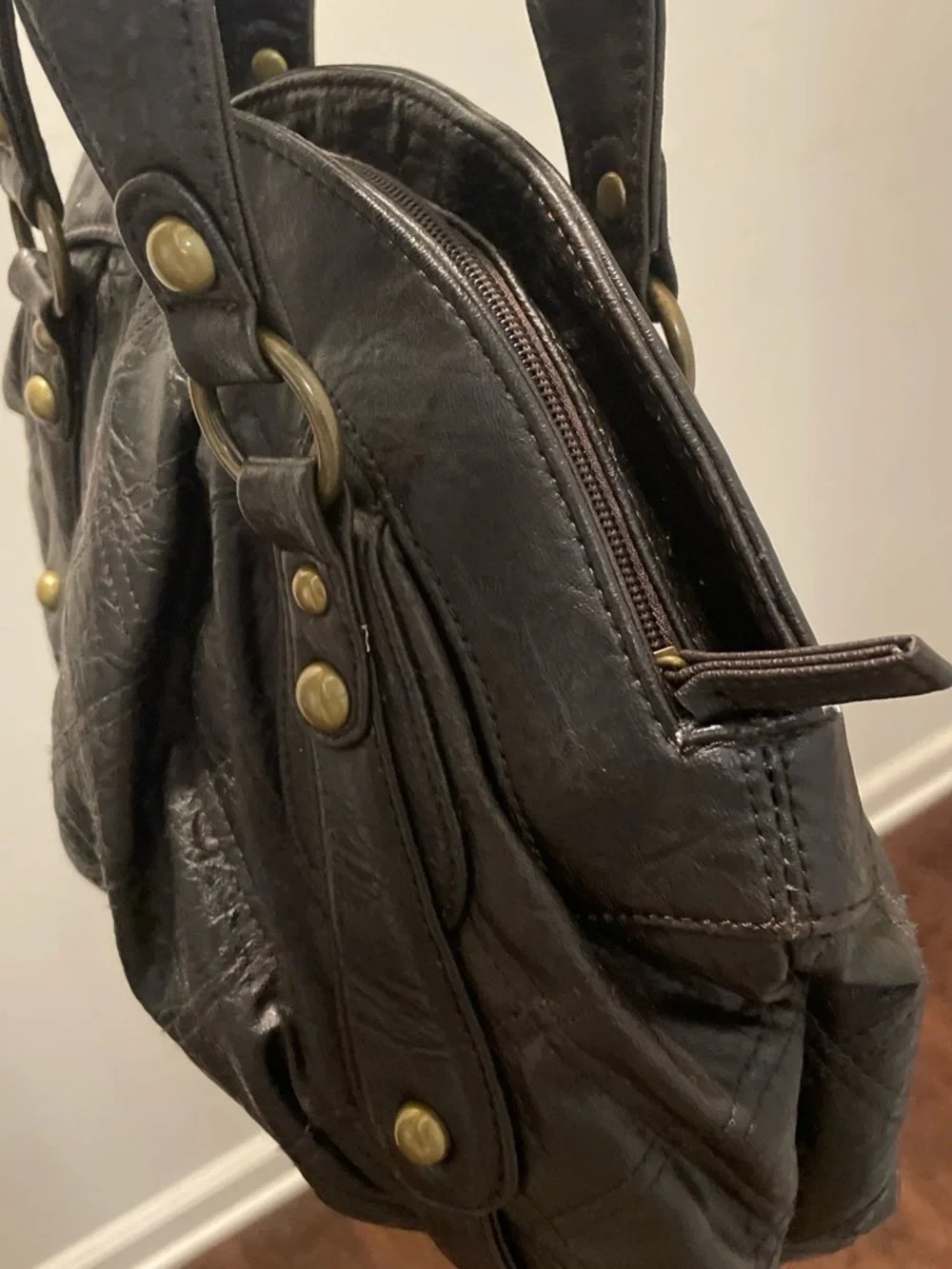 Rbrk Vegan Leather Minimalist Satchel Handbag Eco Friendly Chic Organization